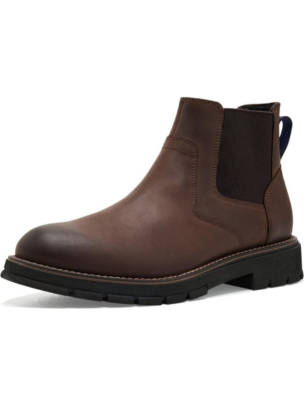 Stylish Plain Toe Chelsea Chukka Leather Boots for Men - Comfortable & Versatile